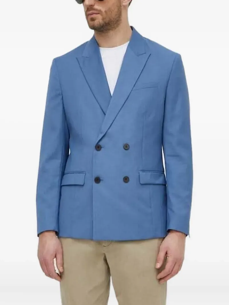 Sisley dubbelknäppt blazer - Blå