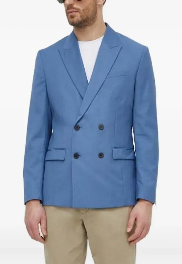 Sisley dubbelknäppt blazer - Blå