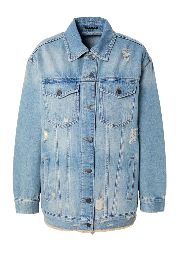 Sisley Övergångsjacka blå denim