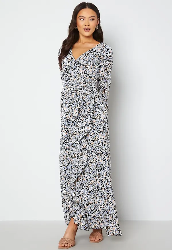 Sisters Point Gush Dress 010 Blk/Lilac/Cre XL