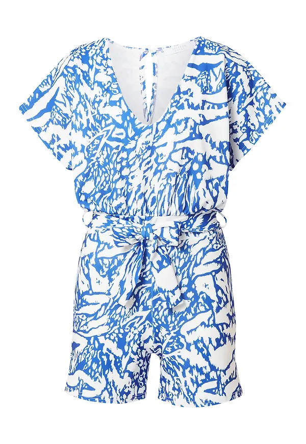 SISTERS POINT Jumpsuit ljusblå / off-white