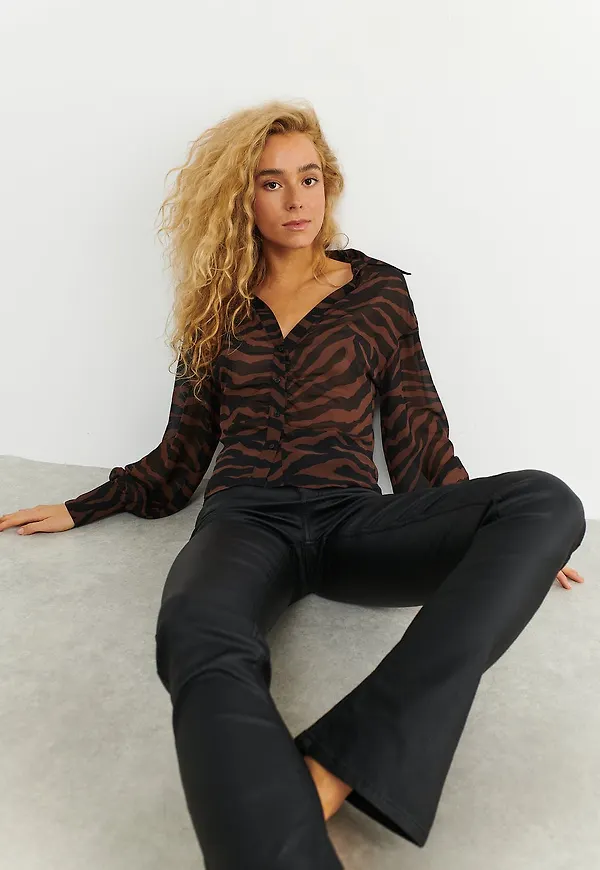 Sivan chiffon blouse