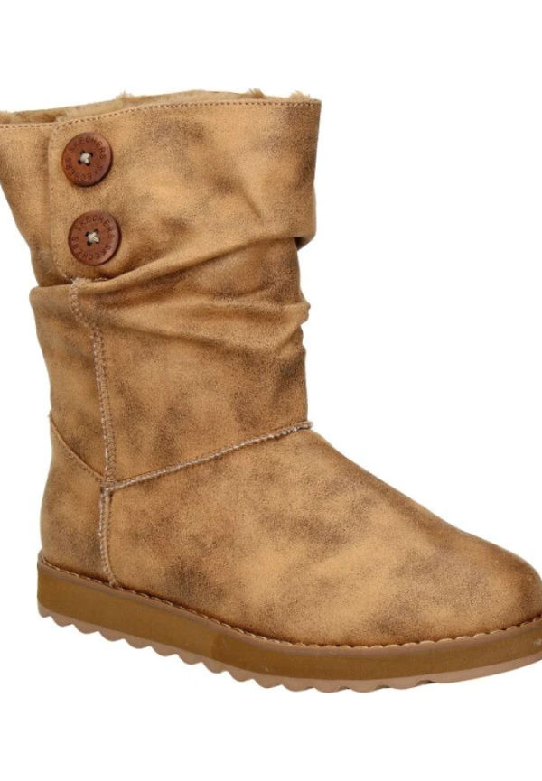 Skechers - Vinterskor - Brun - Dam - Storlek: 38 Eu,37 EU