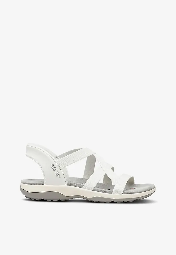 Skechers - Sandaler Reggae Slim Stretch Flex - Vit