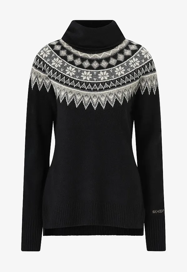 Skhoop - Polotröja Scandinavian Roll Neck - Svart