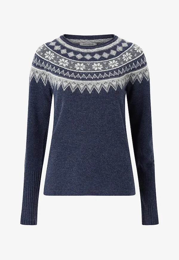 Skhoop - Tröja Scandinavian Sweater - Blå