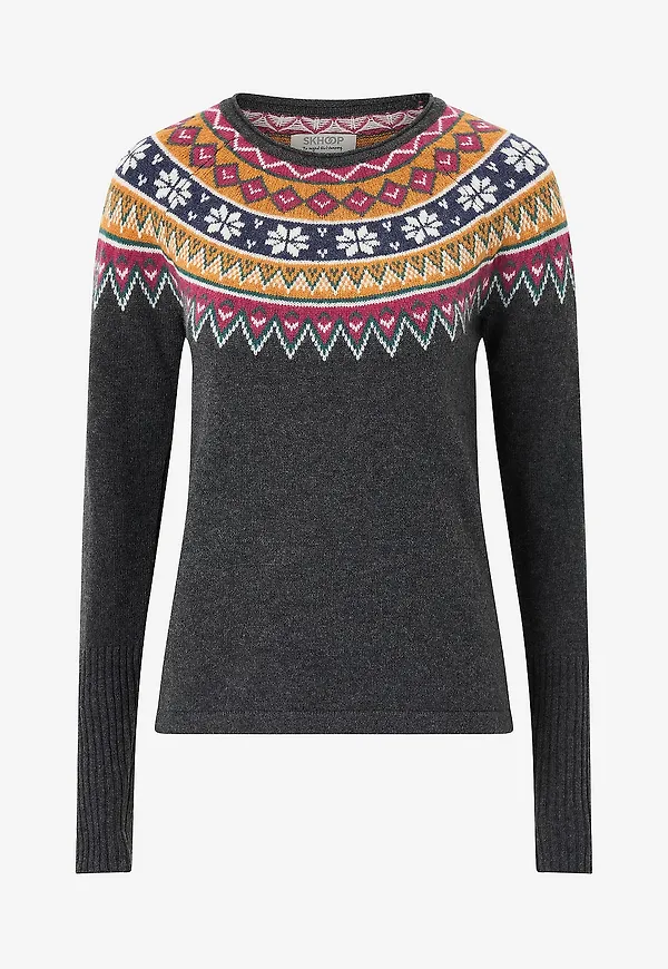 Skhoop - Tröja Scandinavian Sweater - Grå