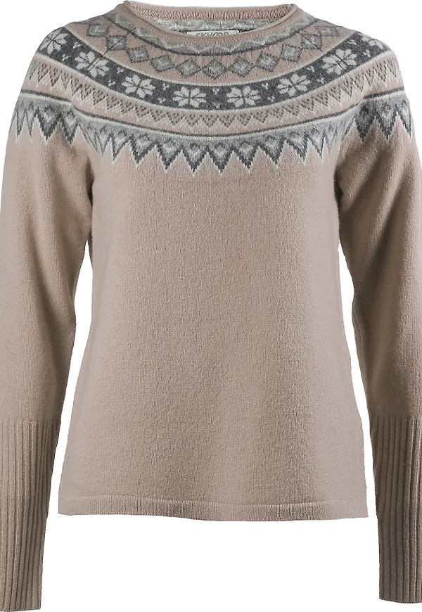 Skhoop Women's Scandinavian Sweater Walnut