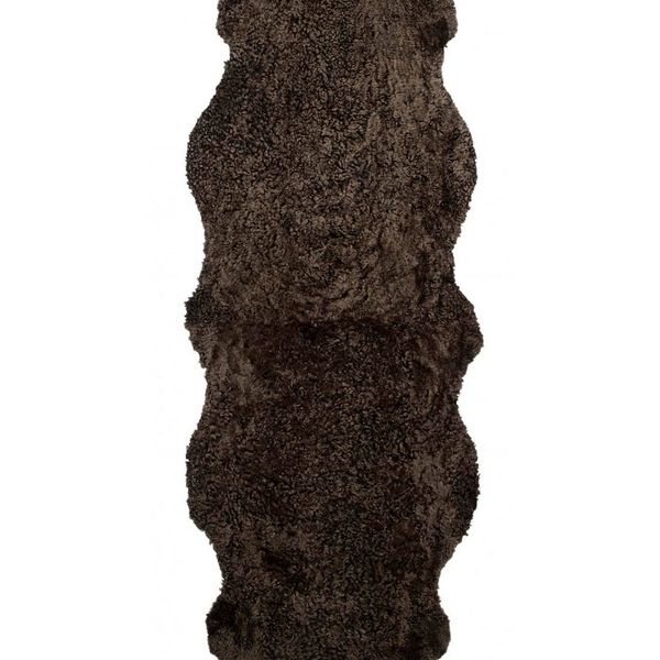 Skinnwille - Fårskinn Curly Dubbelt - Brun