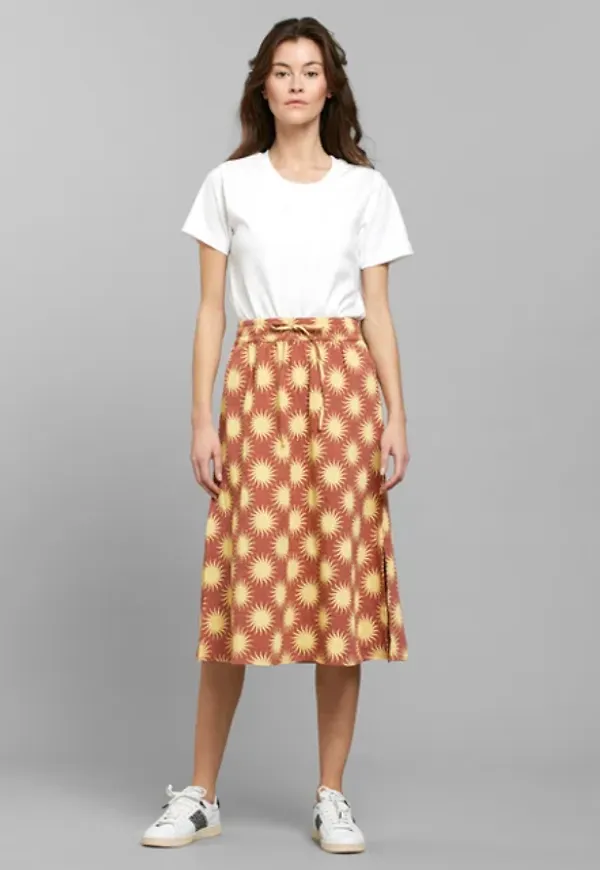 Skirt Klippan Ditsy Sun Copper Brown