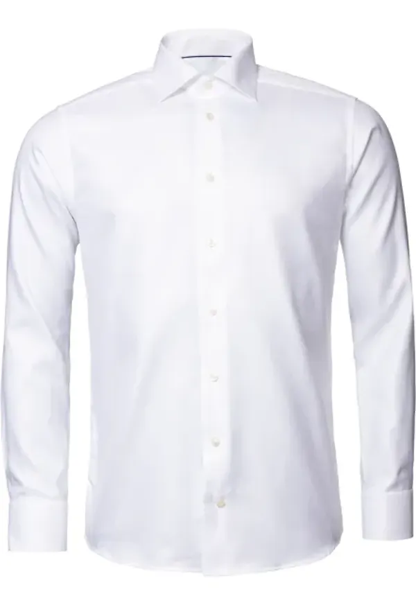 Skjorta I Texturerad Twill Contemporary Fit