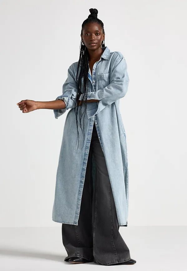 Skjortklänning i denim