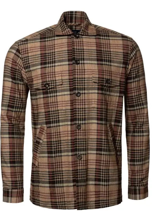 Skotskrutig Flanellöverskjorta Regular Fit