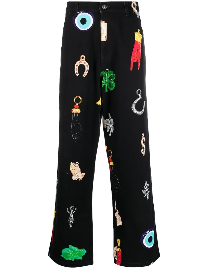 Sky High Farm jeans med hög midja - Svart