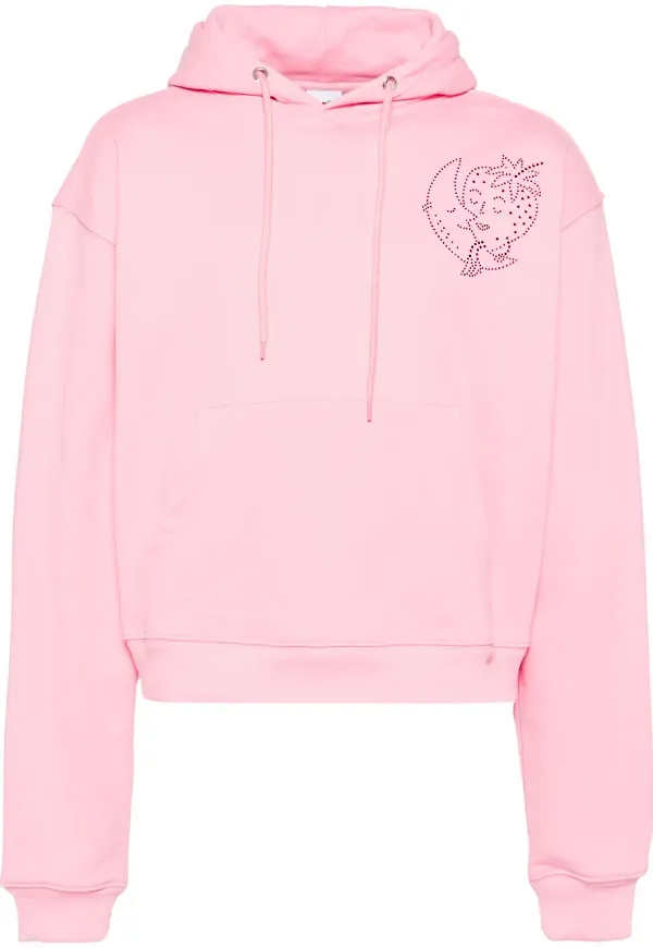 Sky High Farm utsmyckad hoodie - Rosa