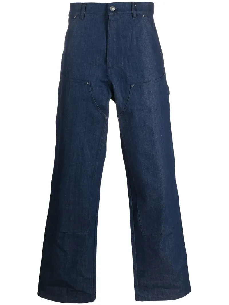 Sky High Farm wide leg-jeans med nitar - Blå