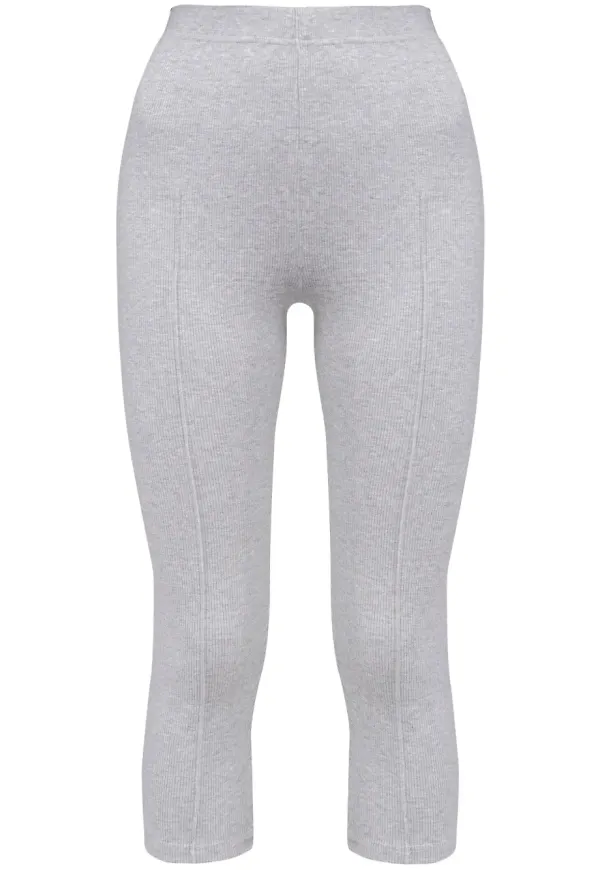 Sleeper croppade leggings - Grå