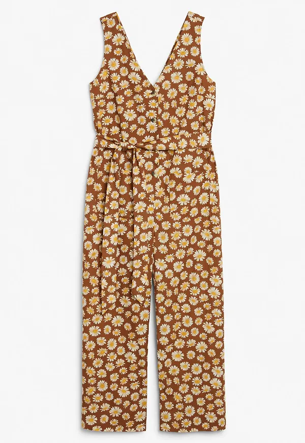 Sleeveless jumpsuit - Orange
