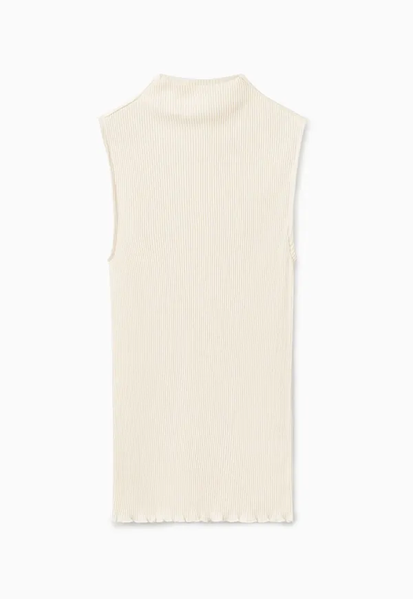 SLEEVELESS RIBBED TOP