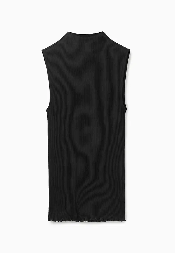 SLEEVELESS RIBBED TOP