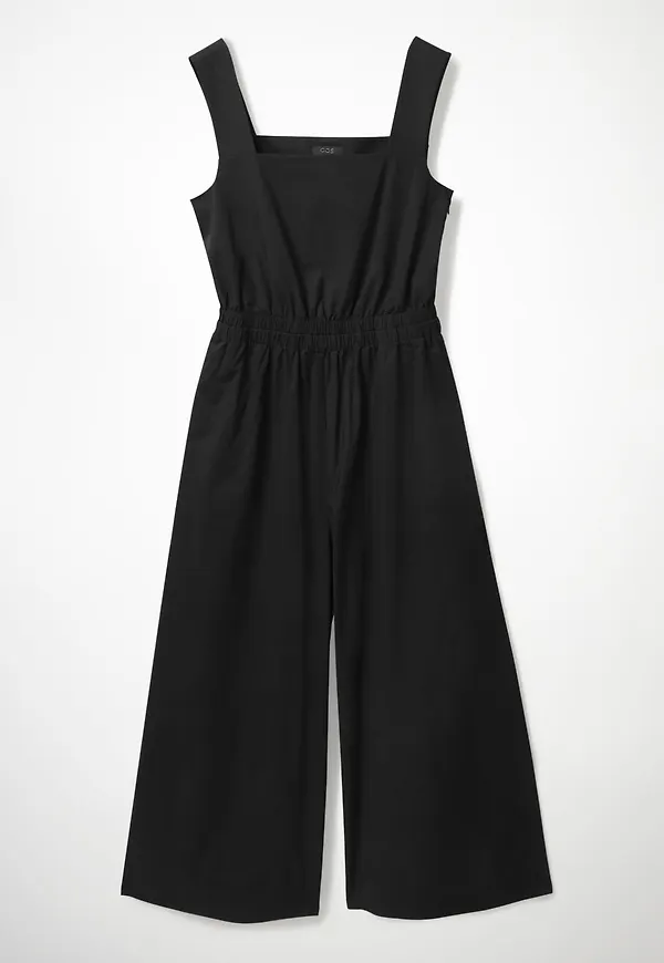 SLEEVELESS WIDE-LEG JUMPSUIT
