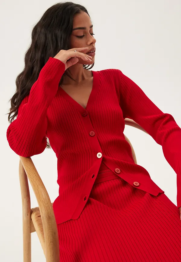 Slfcarly Ls Knit Cardigan