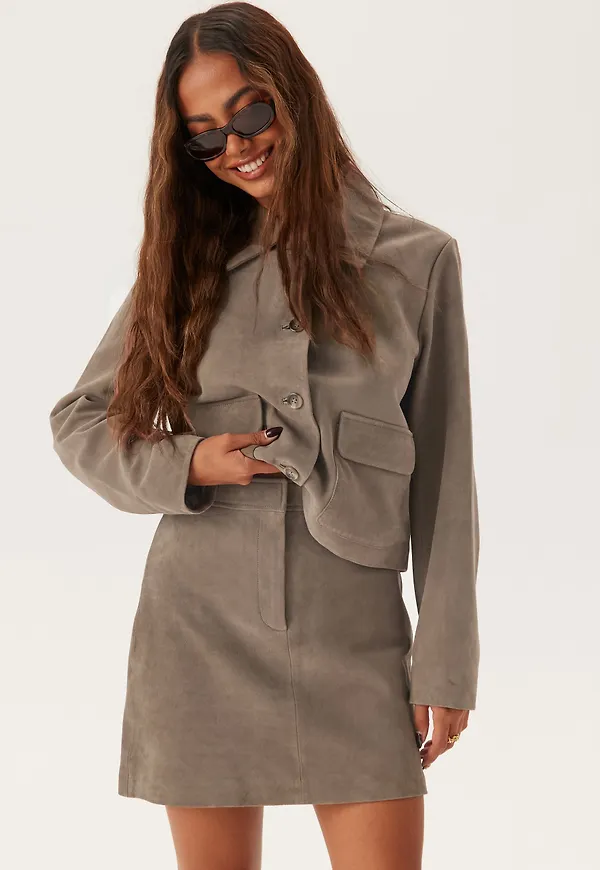 Slfkaya Mw Suede Skirt