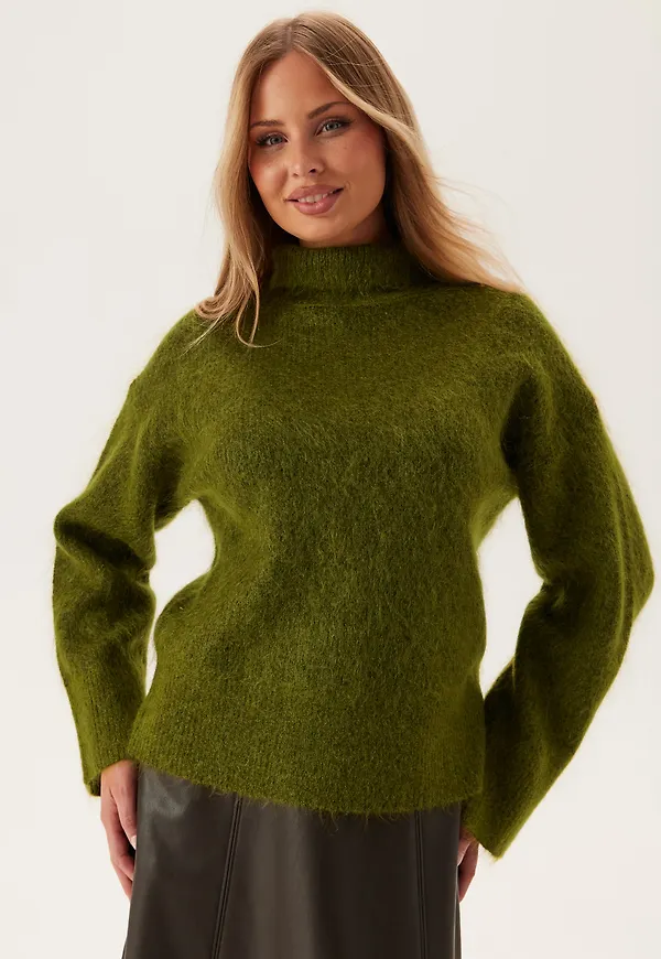Slfmira Mohair Ls Knit High_x0