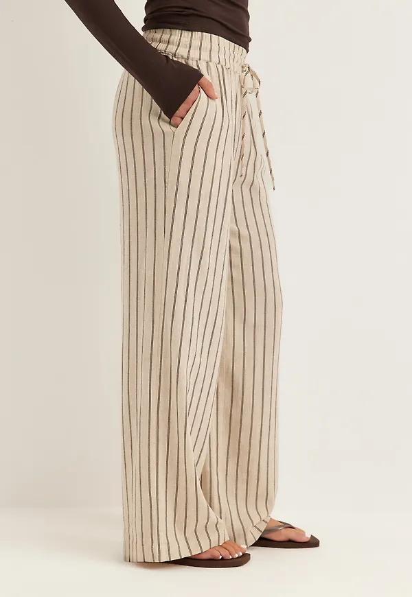 Slfviva-gulia Hw Striped Sun Pant