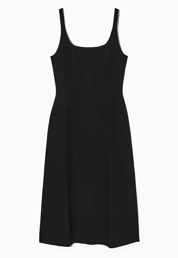 SLIM-FIT CORSET-STYLE A-LINE DRESS