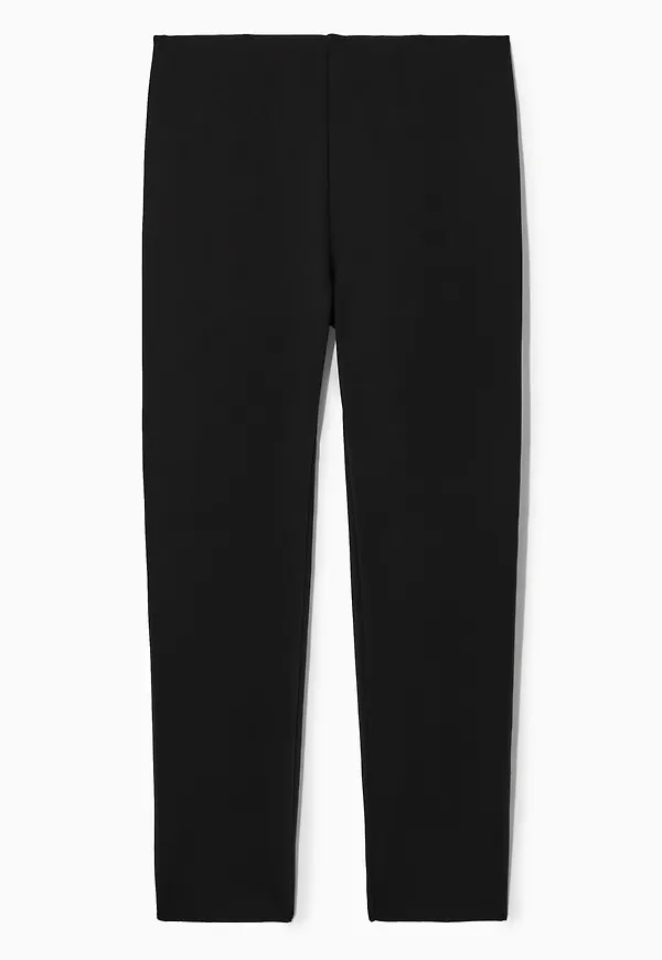 SLIM-FIT CROPPED SCUBA LEGGINGS