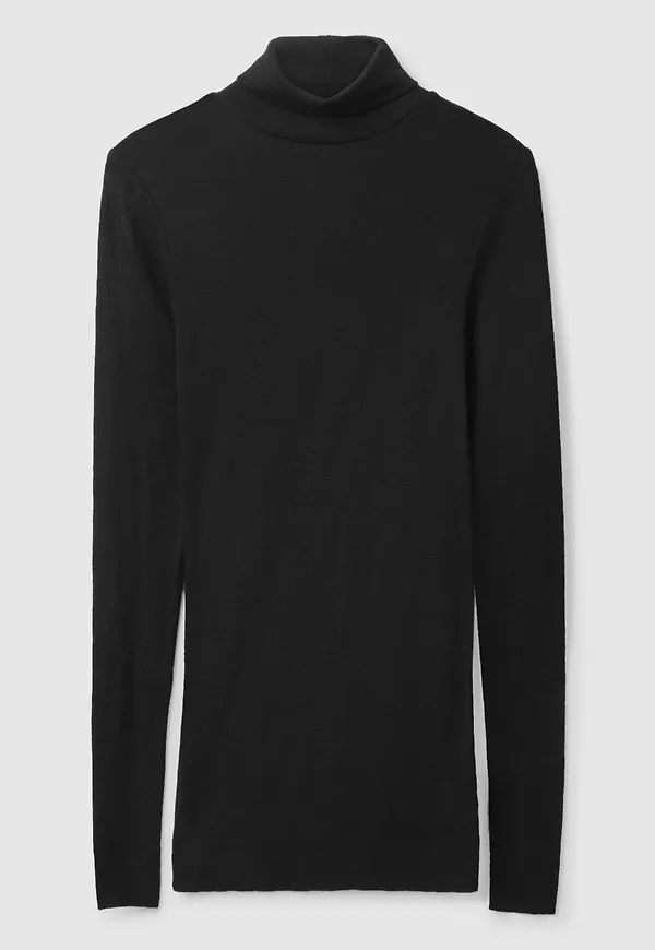 SLIM-FIT MERINO WOOL TURTLENECK TOP