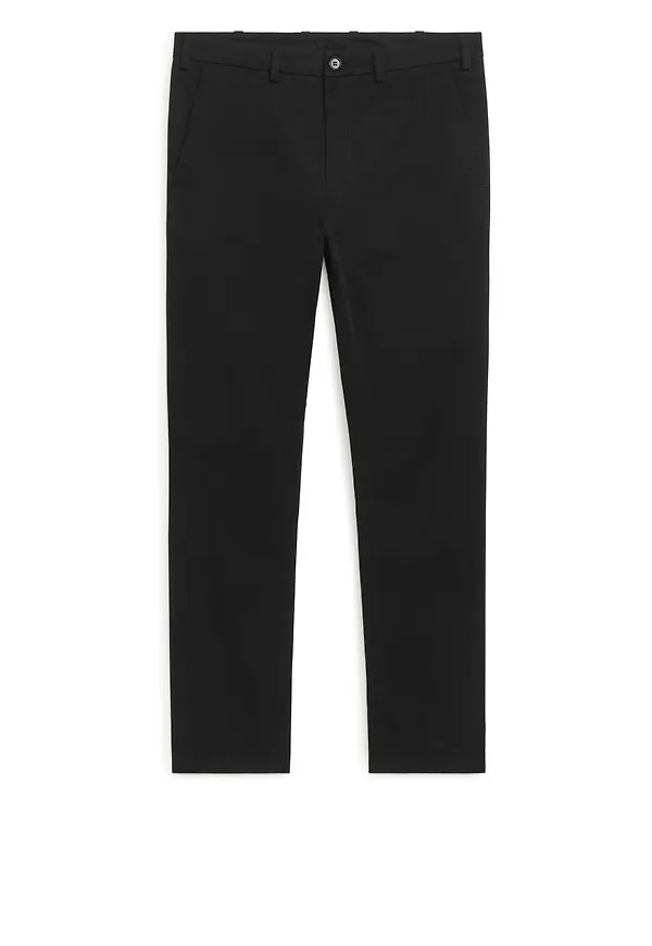 Slim Cotton Chinos - Black