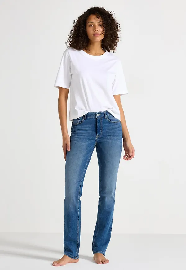 SLIM Ellen stretch jeans med medelhög midja