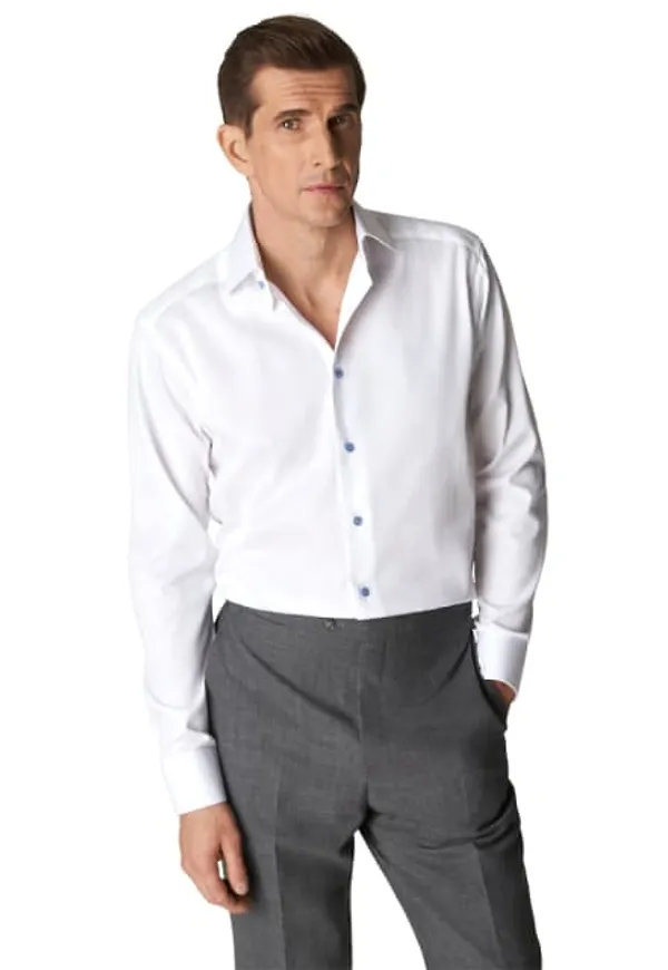 Slim Fit Dobbyskjorta