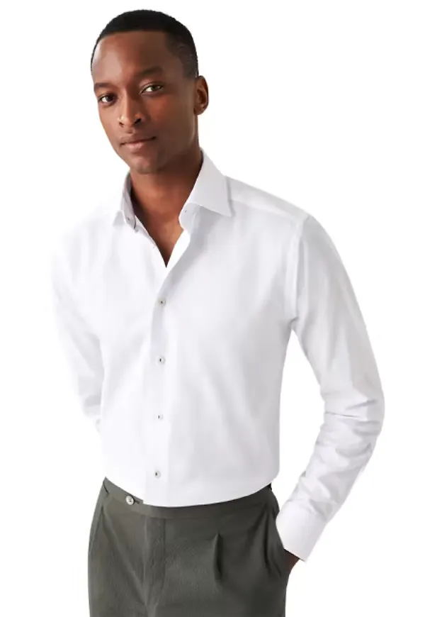 Slim Fit Dobbyskjorta