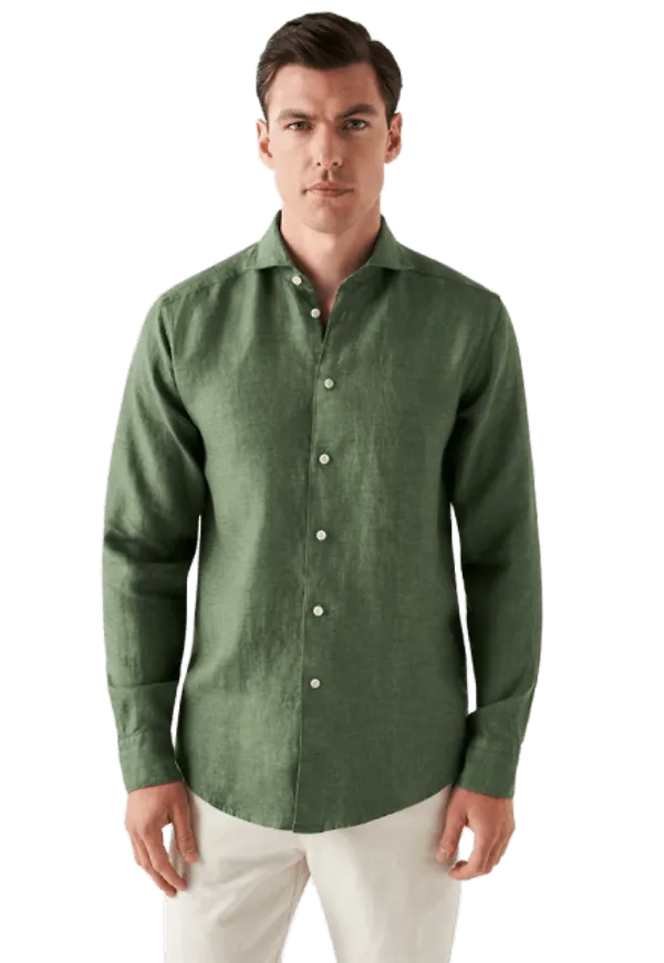 Slim Fit Linneskjorta