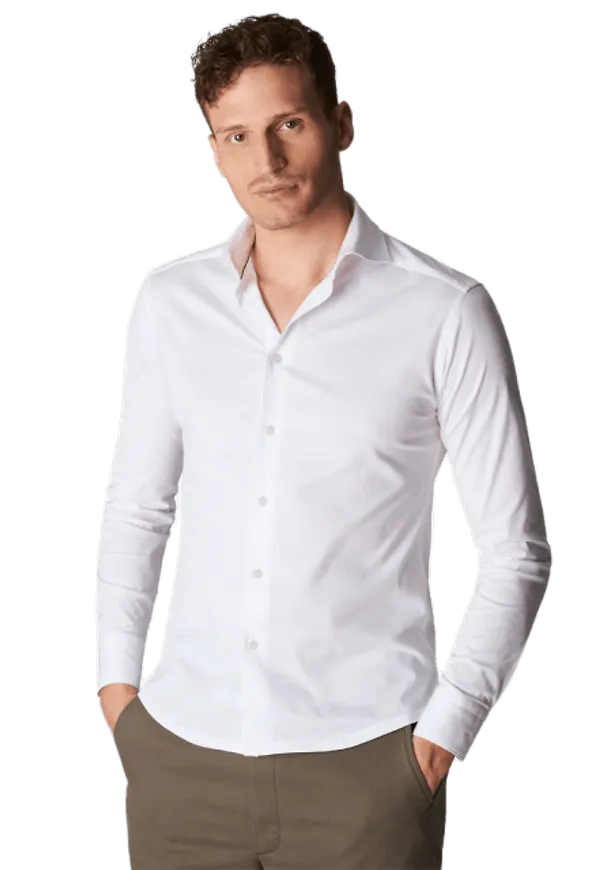 Slim Fit Skjorta I Jersey