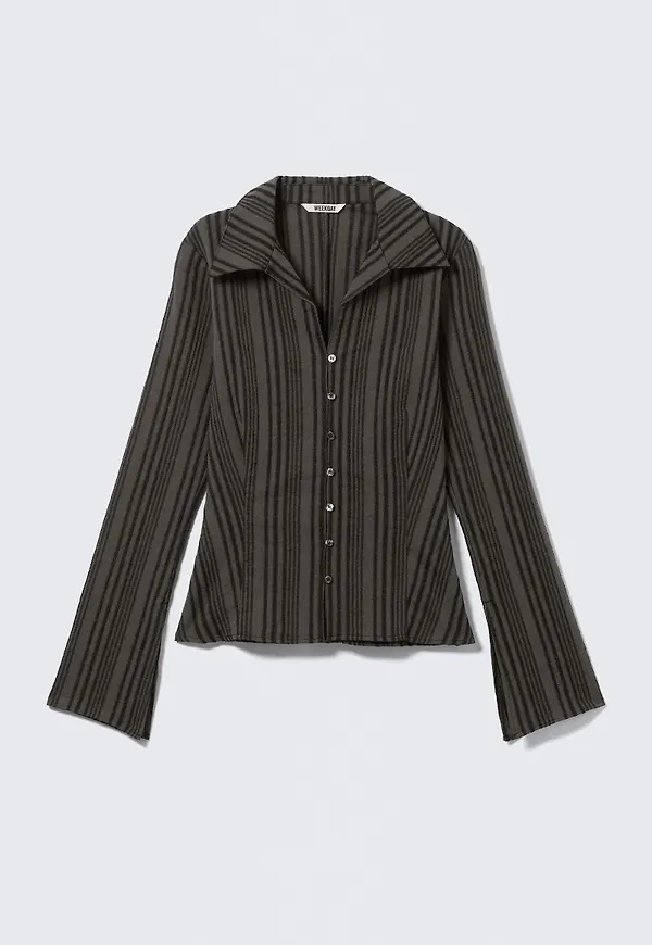 Slim Fit Textured Blouse