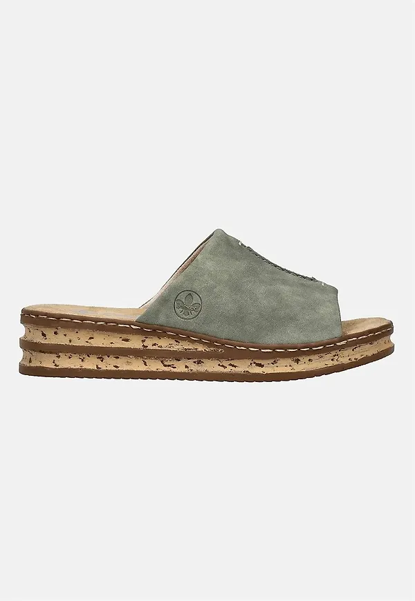 Slip-on sandal med en bred rem