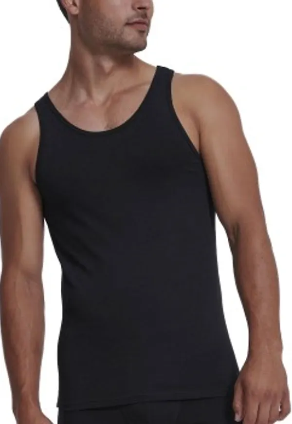 Sloggi 2P Men GO ABC 2 0 Tank Top Svart bomull Large Herr