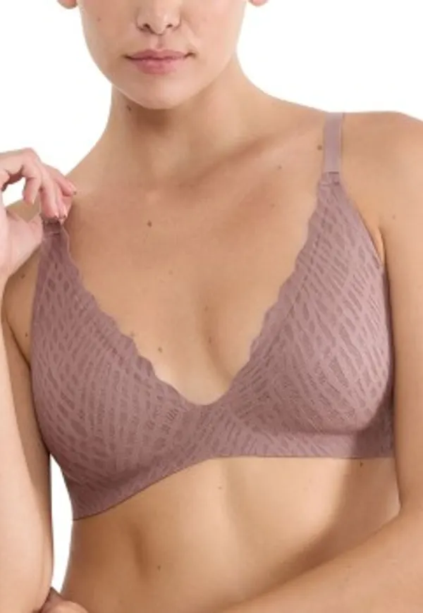 Sloggi BH ZERO Feel Bliss Push-Up Bra Brun M+ Dam
