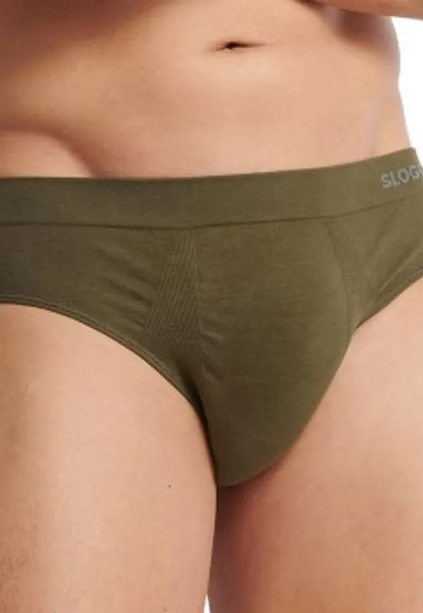 Sloggi Kalsonger 2P Men GO Smooth Classic Briefs Blå/Grön Small Herr
