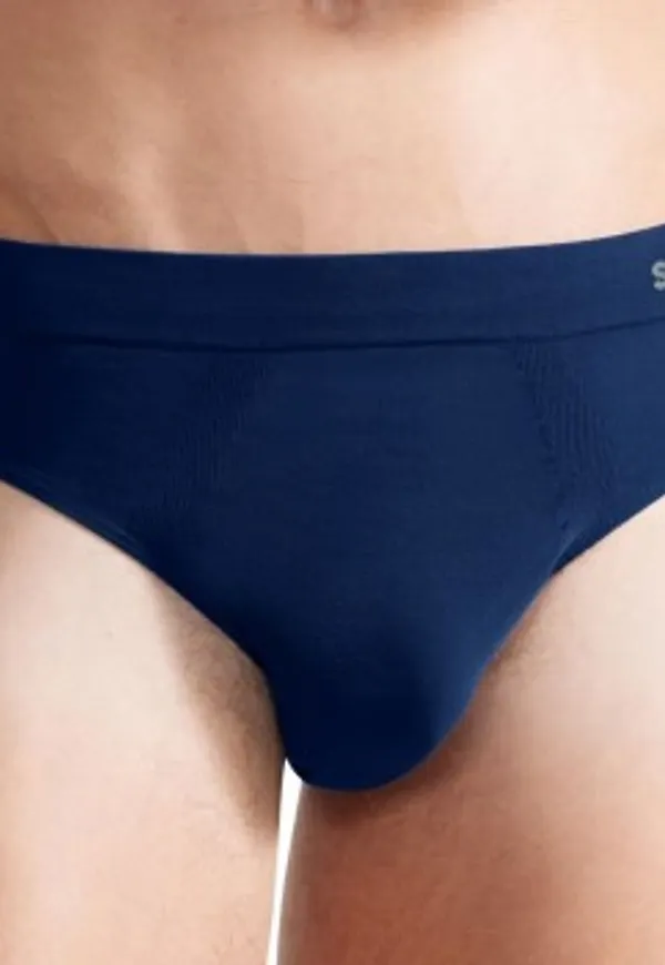 Sloggi Kalsonger 2P Men GO Smooth Classic Briefs Marin/Blå Small Herr