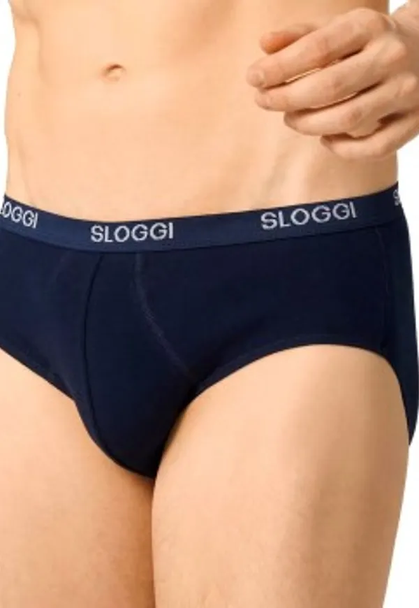 Sloggi Kalsonger For Men Basic Midi Marin bomull Small Herr