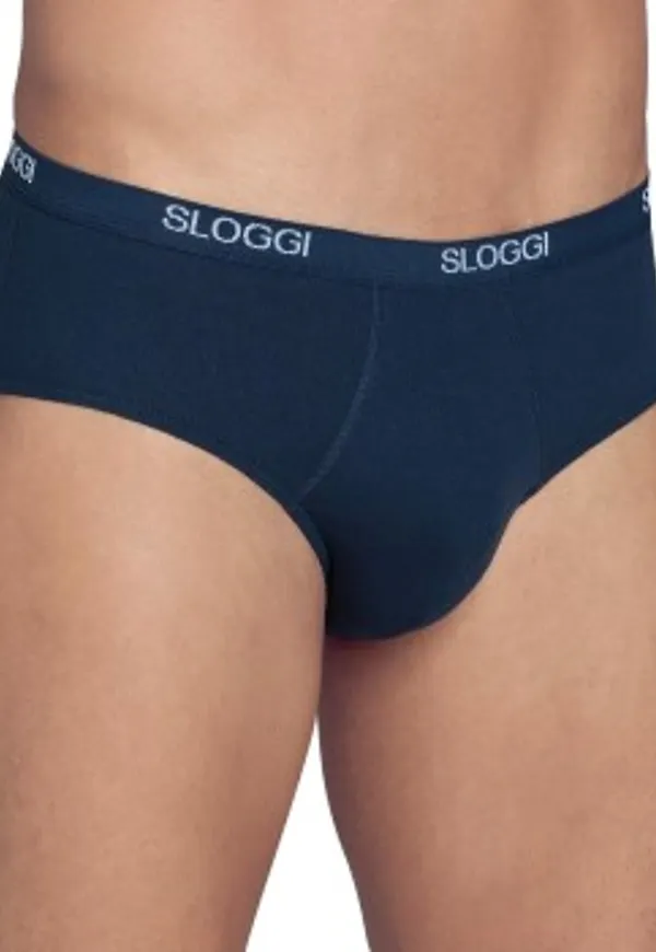 Sloggi Kalsonger For Men Basic Midi Marin bomull Small Herr