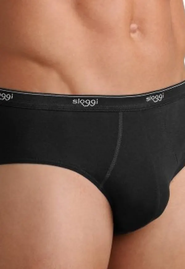 Sloggi Kalsonger For Men Basic Midi Svart bomull XX-Large Herr