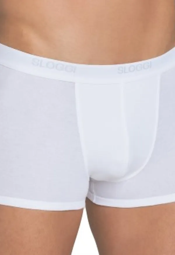 Sloggi Kalsonger For Men Basic Shorts Vit bomull Small Herr