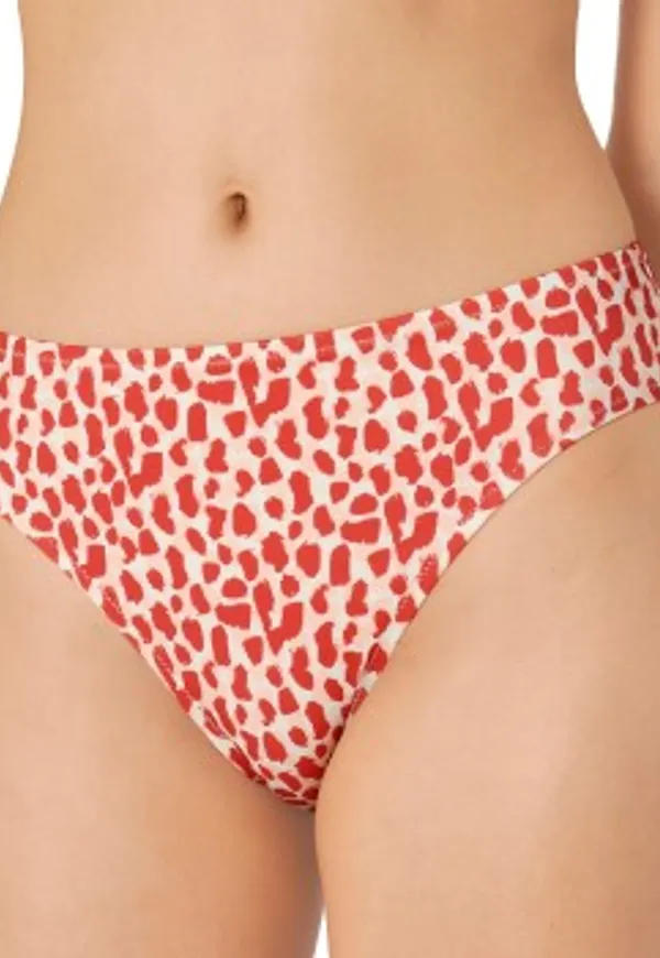 Sloggi Koh Tachai High Leg Bikini Brief Röd/Vit Small Dam