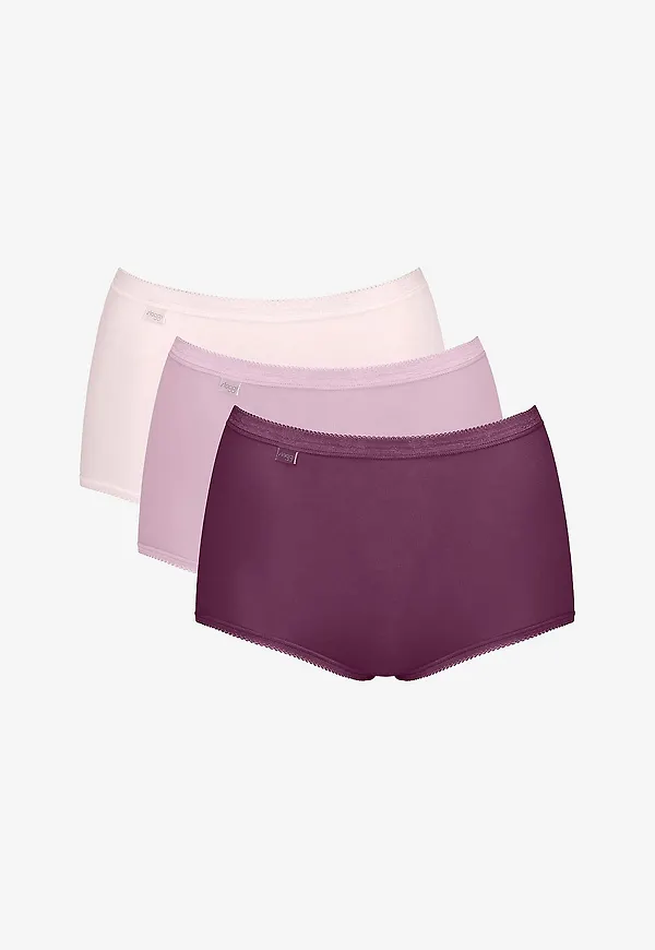 Sloggi - Maxitrosor Basic+ 3-pack - Flerfärgad